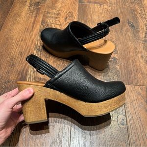 Target Universal Thread Black Clogs - Women’s Size 9.5 Wide | Platform Heel